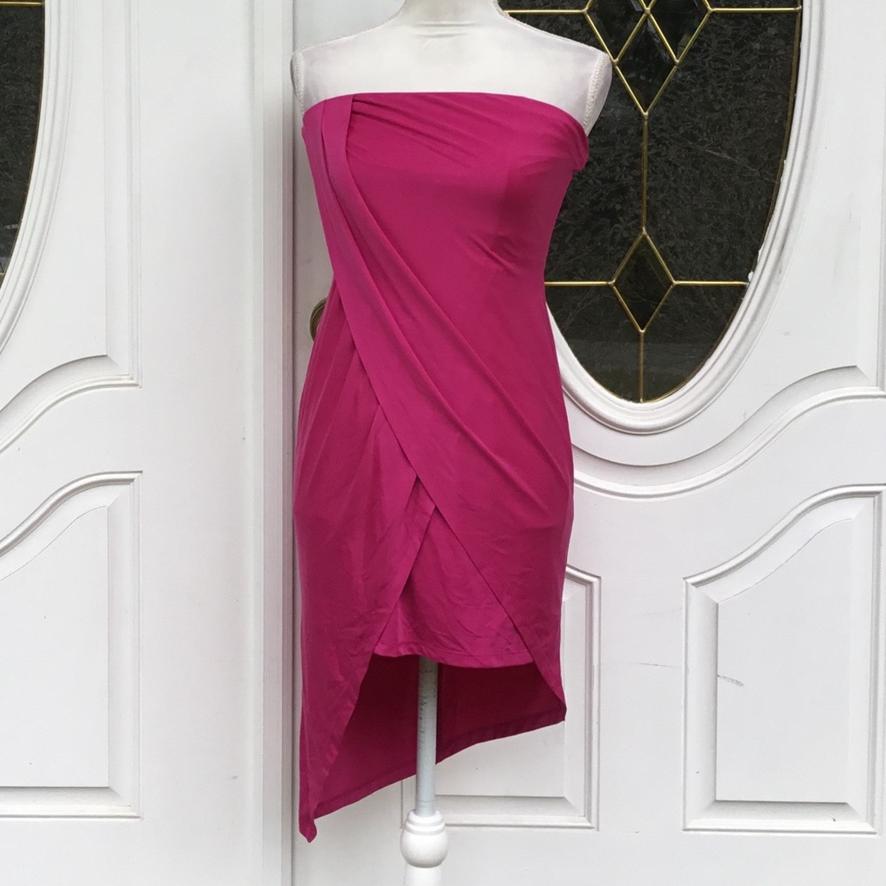 LOVERS AND FRIENDS strapless pink dress